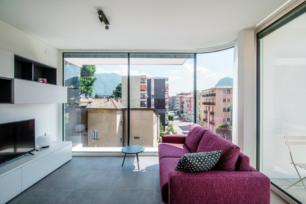 Flat Iron Apartments By Quokka 360 - Modern Building 5 Min From The Centre Of Lugano Viganello Exteriér fotografie